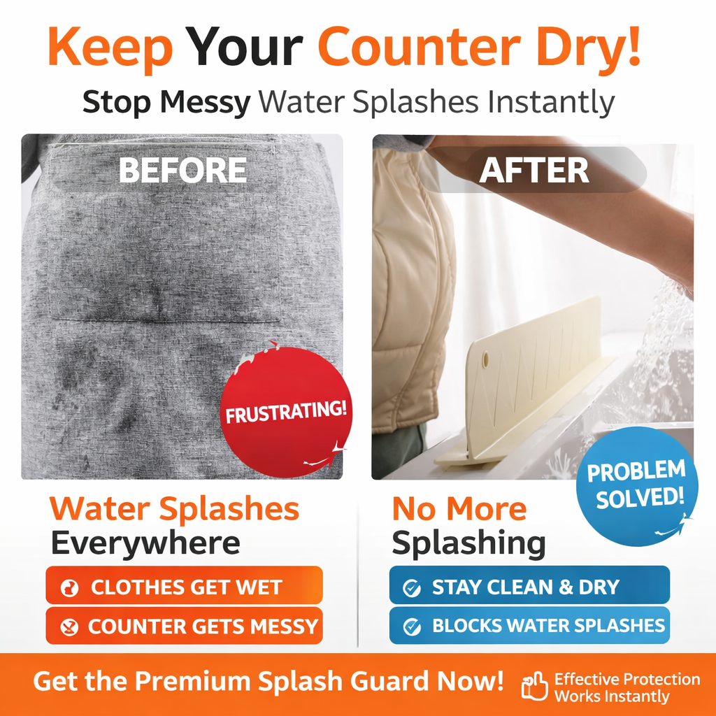 Premium Sink Splash Guard for Kitchen Sink  (Pack of 2)