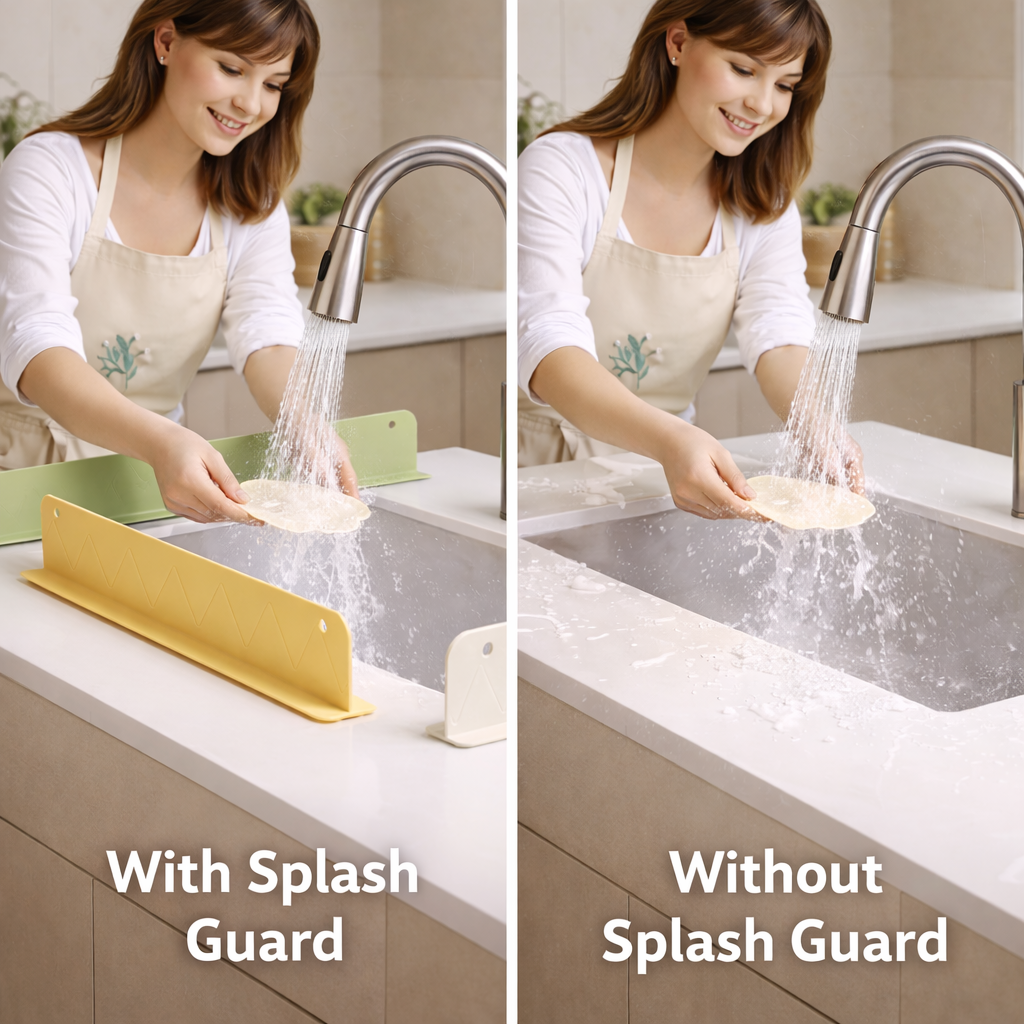 Premium Sink Splash Guard for Kitchen Sink  (Pack of 2)